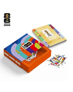 Copa Do Mundo 2026 - BOX Luva Premium Torcida - 1 Álbum Capa Dura Ouro + 40 Envelopes - FIFA WORLD CUP 2026™️